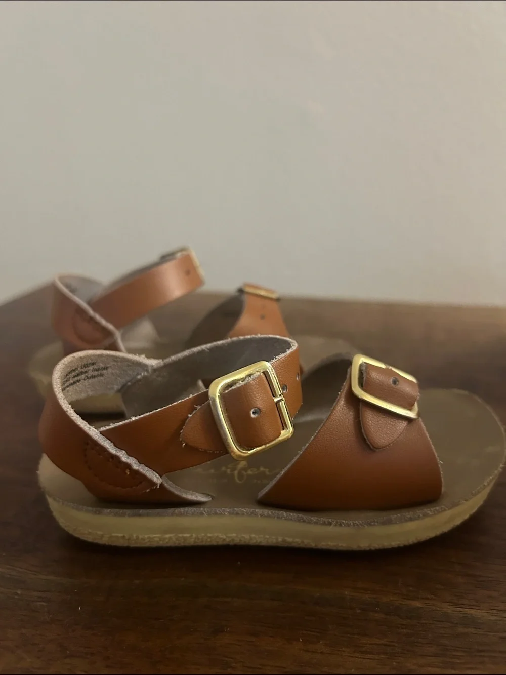 Sun-San Tan leather Surfer Sandals